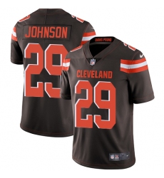 Men's Nike Cleveland Browns #29 Duke Johnson Brown Team Color Vapor Untouchable Limited Player NFL Jersey