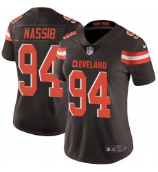 Women's Nike Cleveland Browns #94 Carl Nassib Brown Team Color Vapor Untouchable Limited Player NFL Jersey
