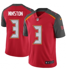 Men's Nike Tampa Bay Buccaneers #3 Jameis Winston Red Team Color Vapor Untouchable Limited Player NFL Jersey