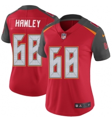 Women's Nike Tampa Bay Buccaneers #68 Joe Hawley Red Team Color Vapor Untouchable Limited Player NFL Jersey
