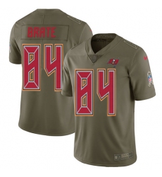 Youth Nike Tampa Bay Buccaneers #84 Cameron Brate Limited Olive 2017 Salute to Service NFL Jersey