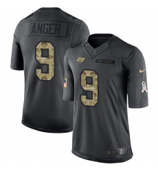 Men's Nike Tampa Bay Buccaneers #9 Bryan Anger Limited Black 2016 Salute to Service NFL Jersey