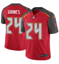 Youth Nike Tampa Bay Buccaneers #24 Brent Grimes Red Team Color Vapor Untouchable Limited Player NFL Jersey