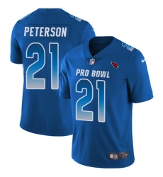 Youth Nike Arizona Cardinals #21 Patrick Peterson Limited Royal Blue 2018 Pro Bowl NFL Jersey
