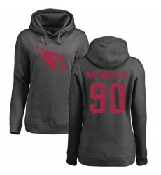 NFL Women's Nike Arizona Cardinals #90 Robert Nkemdiche Ash One Color Pullover Hoodie