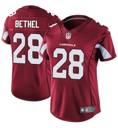 Women's Nike Arizona Cardinals #28 Justin Bethel Red Team Color Vapor Untouchable Limited Player NFL Jersey