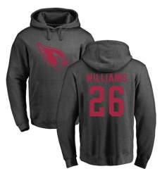 NFL Nike Arizona Cardinals #26 Brandon Williams Ash One Color Pullover Hoodie