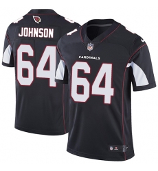 Men's Nike Arizona Cardinals #64 Dorian Johnson Black Alternate Vapor Untouchable Limited Player NFL Jersey
