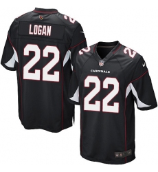 Men's Nike Arizona Cardinals #22 T. J. Logan Game Black Alternate NFL Jersey