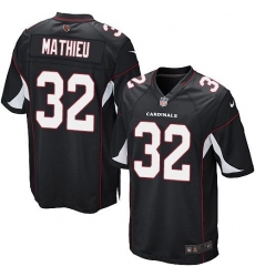 Men's Nike Arizona Cardinals #32 Tyrann Mathieu Game Black Alternate NFL Jersey