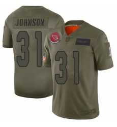 Men's Arizona Cardinals #31 David Johnson Limited Camo 2019 Salute to Service Football Jersey