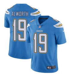Youth Nike Los Angeles Chargers #19 Lance Alworth Electric Blue Alternate Vapor Untouchable Limited Player NFL Jersey