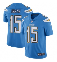 Men's Nike Los Angeles Chargers #15 Dontrelle Inman Electric Blue Alternate Vapor Untouchable Limited Player NFL Jersey