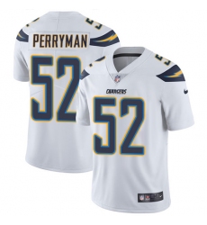 Men's Nike Los Angeles Chargers #52 Denzel Perryman White Vapor Untouchable Limited Player NFL Jersey