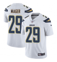 Men's Nike Los Angeles Chargers #29 Craig Mager White Vapor Untouchable Limited Player NFL Jersey