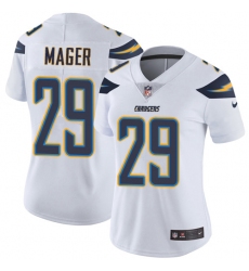 Women's Nike Los Angeles Chargers #29 Craig Mager White Vapor Untouchable Limited Player NFL Jersey