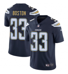 Men's Nike Los Angeles Chargers #33 Tre Boston Navy Blue Team Color Vapor Untouchable Limited Player NFL Jersey