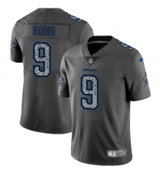 Men's Nike Dallas Cowboys #9 Tony Romo Gray Static Vapor Untouchable Limited NFL Jersey