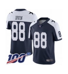 Men's Dallas Cowboys #88 Michael Irvin Navy Blue Throwback Alternate Vapor Untouchable Limited Player 100th Season Football Jersey