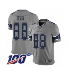 Youth Dallas Cowboys #88 Michael Irvin Limited Gray Inverted Legend 100th Season Football Jersey