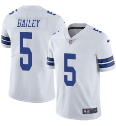 Men's Nike Dallas Cowboys #5 Dan Bailey White Vapor Untouchable Limited Player NFL Jersey