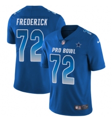 Men's Nike Dallas Cowboys #72 Travis Frederick Limited Royal Blue 2018 Pro Bowl NFL Jersey