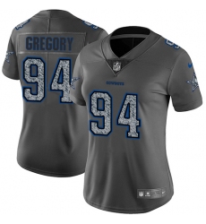 Women's Nike Dallas Cowboys #94 Randy Gregory Gray Static Vapor Untouchable Limited NFL Jersey