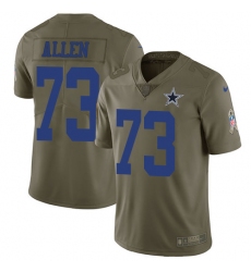Youth Nike Dallas Cowboys #73 Larry Allen Limited Olive 2017 Salute to Service NFL Jersey