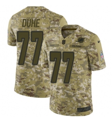 Men's Nike Miami Dolphins #77 Adam Joseph Duhe Limited Camo 2018 Salute to Service NFL Jersey