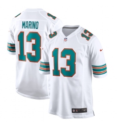 Men's Miami Dolphins #13 Dan Marino Nike White Retired Player Jersey