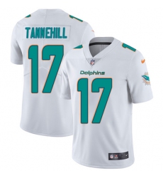 Youth Nike Miami Dolphins #17 Ryan Tannehill White Vapor Untouchable Limited Player NFL Jersey