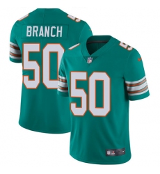 Youth Nike Miami Dolphins #50 Andre Branch Aqua Green Alternate Vapor Untouchable Limited Player NFL Jersey