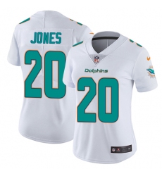 Women's Nike Miami Dolphins #20 Reshad Jones White Vapor Untouchable Limited Player NFL Jersey