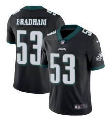 Men's Nike Philadelphia Eagles #53 Nigel Bradham Black Alternate Vapor Untouchable Limited Player NFL Jersey