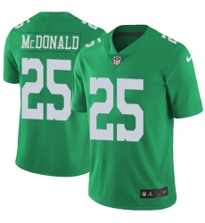 Men's Nike Philadelphia Eagles #25 Tommy McDonald Limited Green Rush Vapor Untouchable NFL Jersey