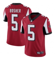 Youth Nike Atlanta Falcons #5 Matt Bosher Red Team Color Vapor Untouchable Limited Player NFL Jersey