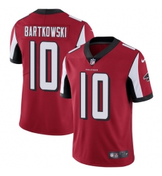 Men's Nike Atlanta Falcons #10 Steve Bartkowski Red Team Color Vapor Untouchable Limited Player NFL Jersey