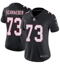 Women's Nike Atlanta Falcons #73 Ryan Schraeder Black Alternate Vapor Untouchable Limited Player NFL Jersey