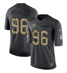 Youth Nike New York Giants #96 Jay Bromley Limited Black 2016 Salute to Service NFL Jersey