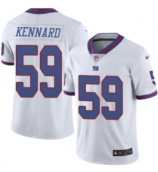 Men's Nike New York Giants #59 Devon Kennard Limited White Rush Vapor Untouchable NFL Jersey
