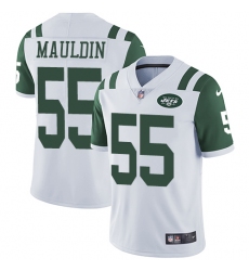 Men's Nike New York Jets #55 Lorenzo Mauldin White Vapor Untouchable Limited Player NFL Jersey