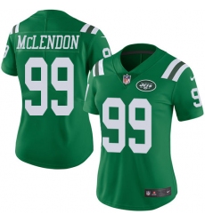 Women's Nike New York Jets #99 Steve McLendon Limited Green Rush Vapor Untouchable NFL Jersey