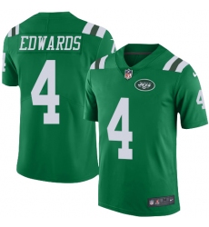 Youth Nike New York Jets #4 Lac Edwards Limited Green Rush Vapor Untouchable NFL Jersey