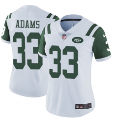 Women's Nike New York Jets #33 Jamal Adams White Vapor Untouchable Limited Player NFL Jersey