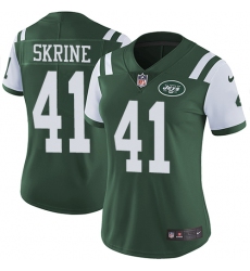 Women's Nike New York Jets #41 Buster Skrine Green Team Color Vapor Untouchable Limited Player NFL Jersey