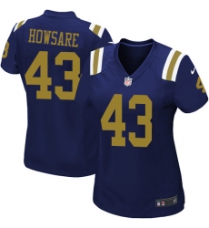 Women's Nike New York Jets #43 Julian Howsare Limited Navy Blue Alternate NFL Jersey