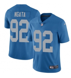 Youth Nike Detroit Lions #92 Haloti Ngata Limited Blue Alternate Vapor Untouchable NFL Jersey