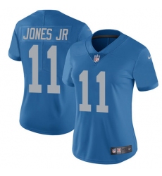 Women's Nike Detroit Lions #11 Marvin Jones Jr Limited Blue Alternate Vapor Untouchable NFL Jersey