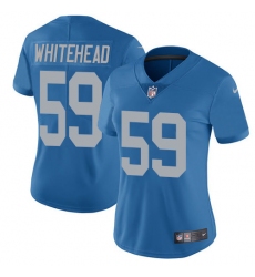 Women's Nike Detroit Lions #59 Tahir Whitehead Limited Blue Alternate Vapor Untouchable NFL Jersey