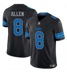 Men's Detroit Lions #8 Kyle Allen Black 2025 F.U.S.E. Vapor Limited Football Stitched Jersey